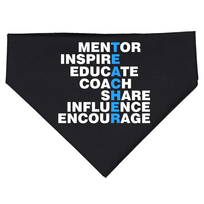 Amazing Teacher Mentor USA-Made Doggie Bandana