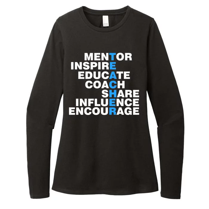 Amazing Teacher Mentor Womens CVC Long Sleeve Shirt