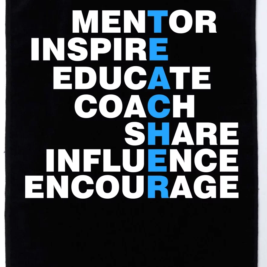 Amazing Teacher Mentor Platinum Collection Golf Towel