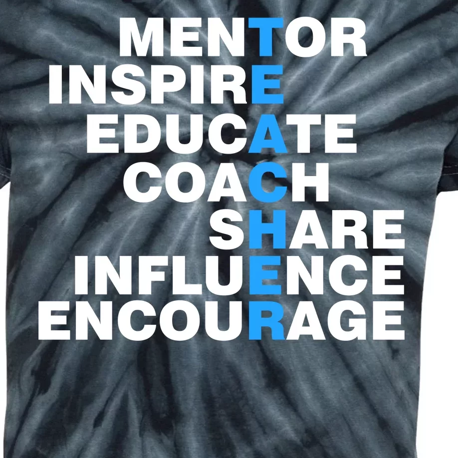 Amazing Teacher Mentor Kids Tie-Dye T-Shirt