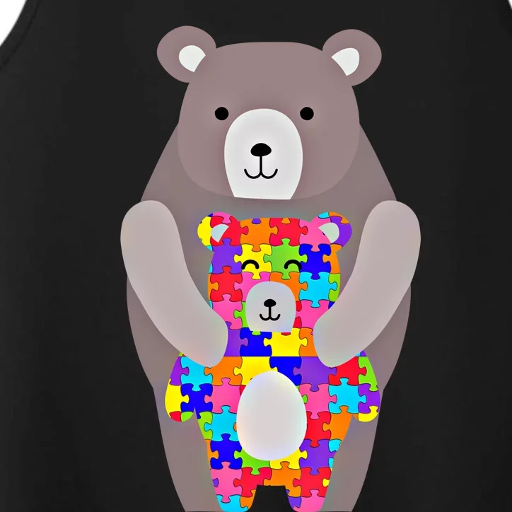 Autism Mama Bear Gift Cute Autistic Hoody Gift Performance Tank