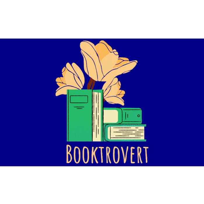 Aesthetic Minimalist Booktrovert Floral Bookish Book Reader Funny Gift Bumper Sticker