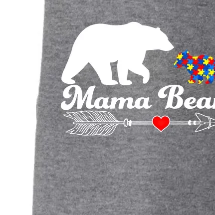 Autism Mama Bear Puzzle Autism Awareness Autistic Support Cool Gift Doggie 3-End Fleece Hoodie