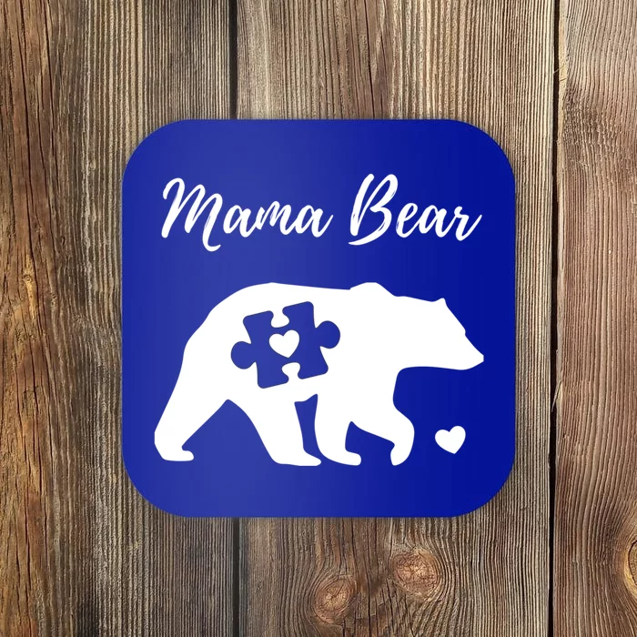 Autism Mama Bear Autism Awareness Day Acceptance Tee Asd Great Gift Coaster