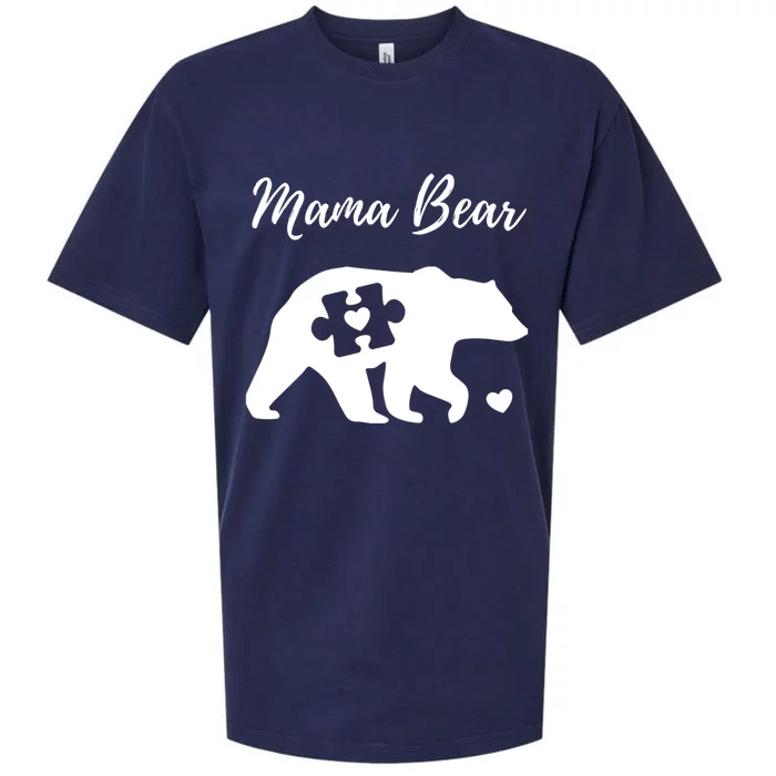 Autism Mama Bear Autism Awareness Day Acceptance Tee Asd Great Gift Sueded Cloud Jersey T-Shirt