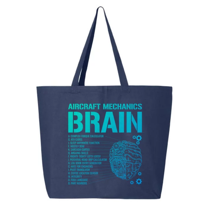 Aircraft Mechanic Brain Aircraft Mechanic Gift 25L Jumbo Tote