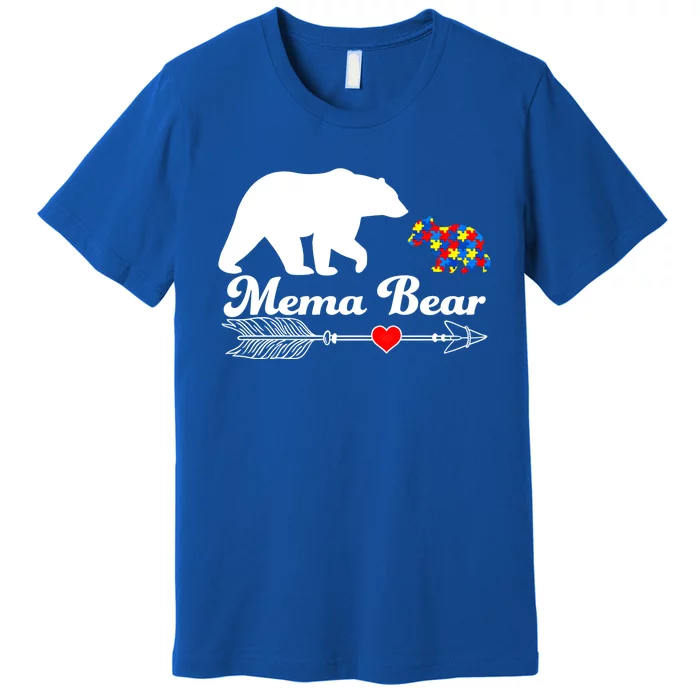 Autism Mema Bear Puzzle Autism Awareness Autistic Support Gift Premium T-Shirt