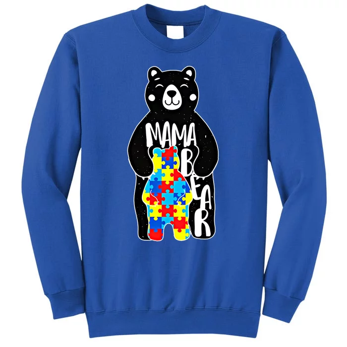 Autism Mama Bear Autism Awareness Gift Tall Sweatshirt