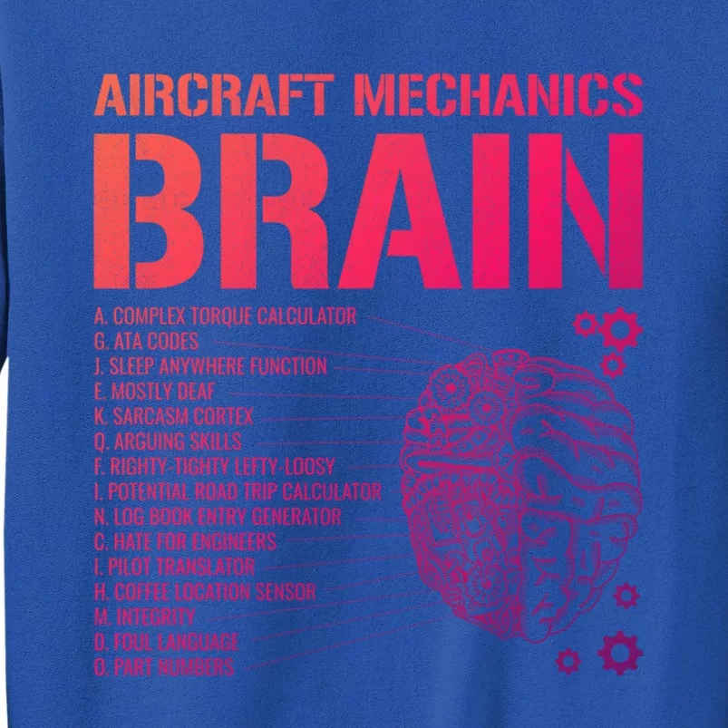 Aircraft Mechanic Brain Aircraft Mechanic Gift Sweatshirt