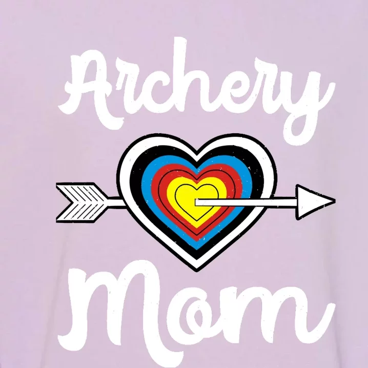 Archery Mom Bowwoman Archer Mother's Day Bowhunter Arrow Hoodie Garment-Dyed Sweatshirt