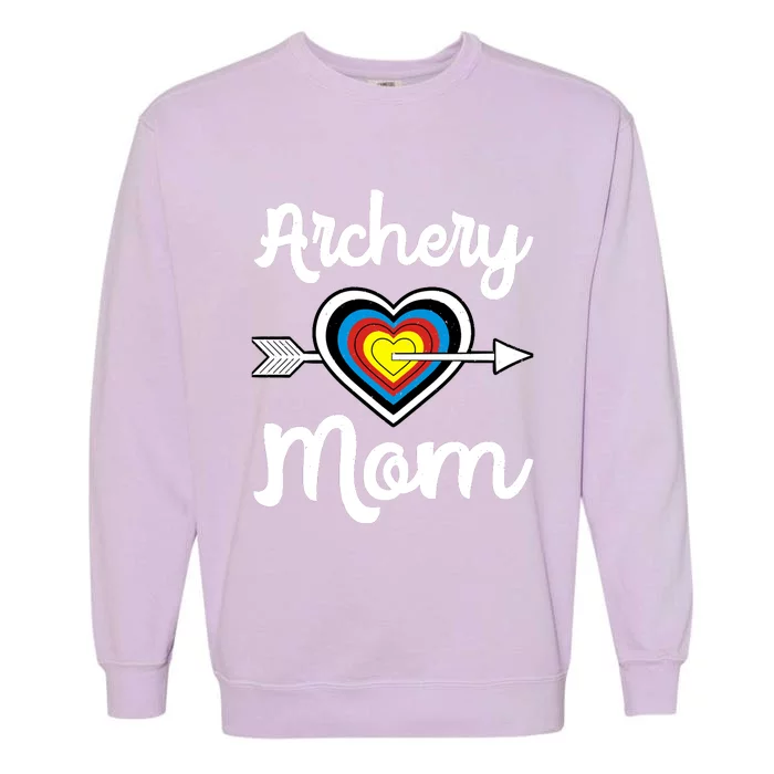 Archery Mom Bowwoman Archer Mother's Day Bowhunter Arrow Hoodie Garment-Dyed Sweatshirt