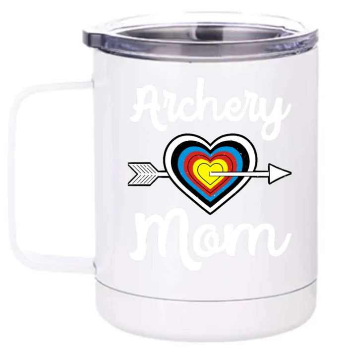 Archery Mom Bowwoman Archer Mother's Day Bowhunter Arrow Hoodie Front & Back 12oz Stainless Steel Tumbler Cup