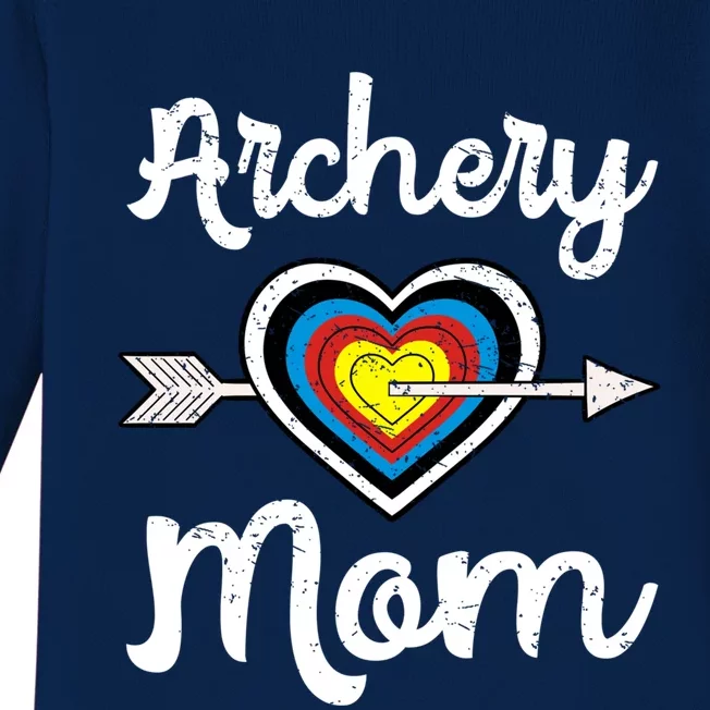 Archery Mom Bow Archer Mother's Day Bowhunter Arrow Gift Baby Long Sleeve Bodysuit