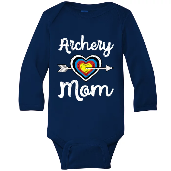 Archery Mom Bow Archer Mother's Day Bowhunter Arrow Gift Baby Long Sleeve Bodysuit