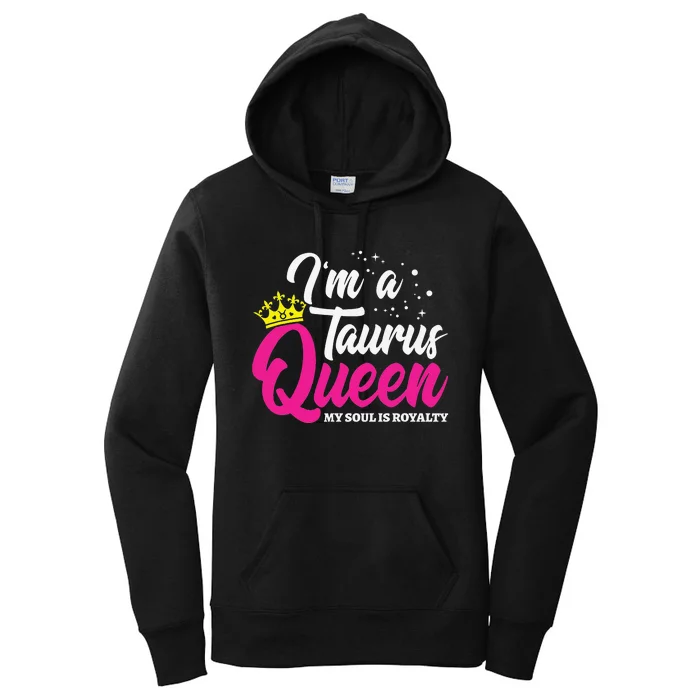 April & May Birthday Astrology Zodiac Taurus Queen Women's Pullover Hoodie