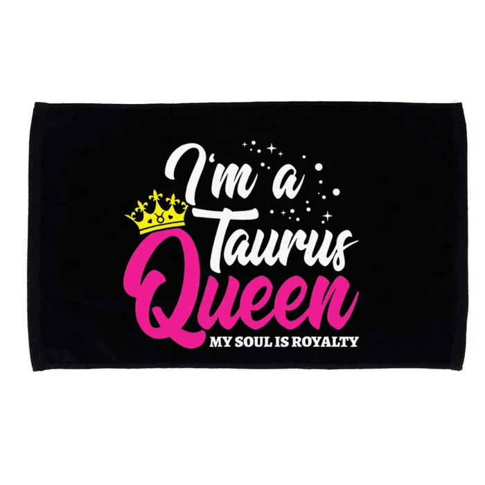 April & May Birthday Astrology Zodiac Taurus Queen Microfiber Hand Towel