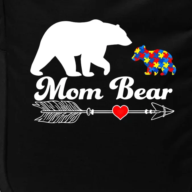 Autism Mom Bear Puzzle Autism Awareness Autistic Support Meaningful Gift Impact Tech Backpack