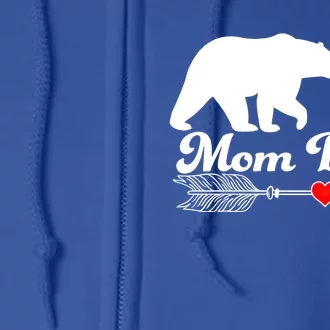 Autism Mom Bear Puzzle Autism Awareness Autistic Support Meaningful Gift Full Zip Hoodie