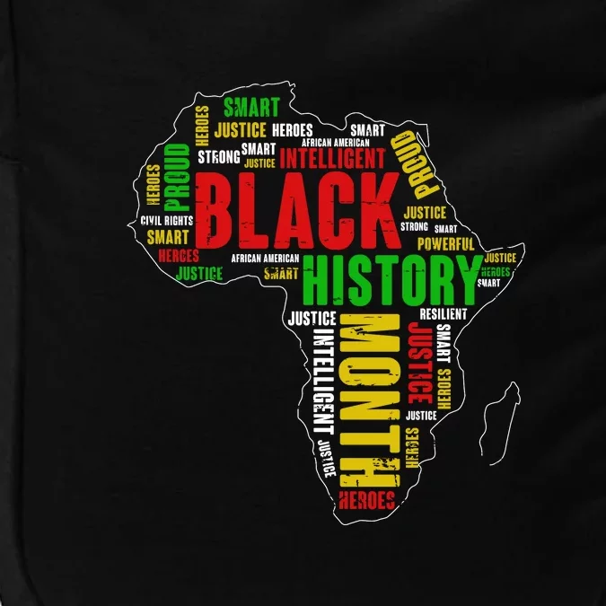 African Map Black History Month Gift Afro America Impact Tech Backpack