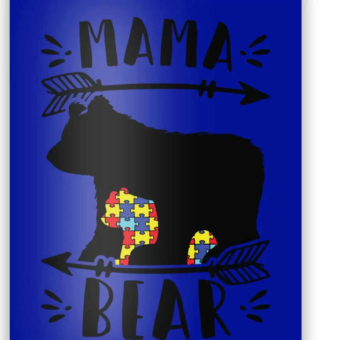 Autism Mama Bear Autism Mother Meaningful Gift Poster