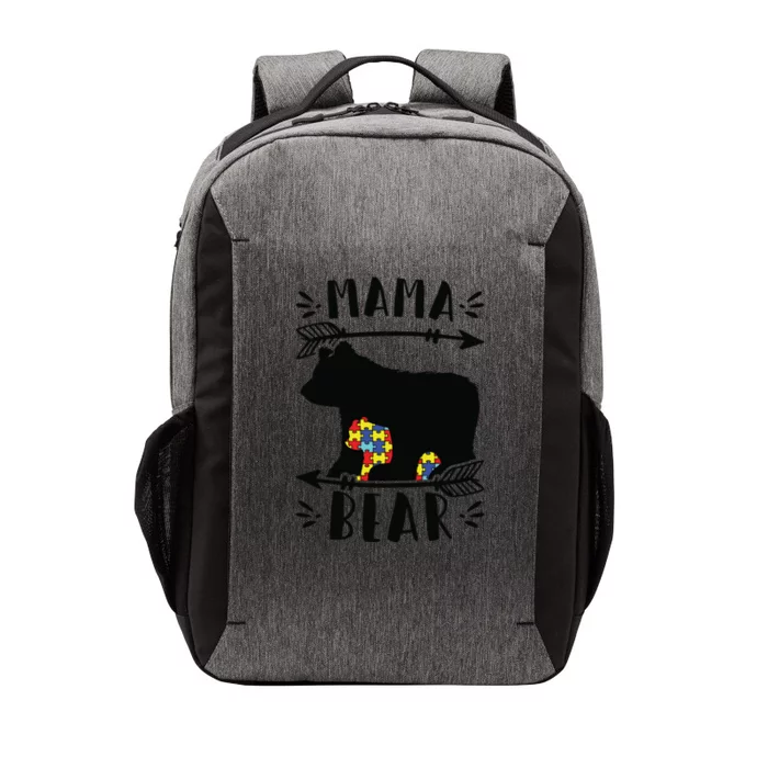 Autism Mama Bear Autism Mother Meaningful Gift Vector Backpack