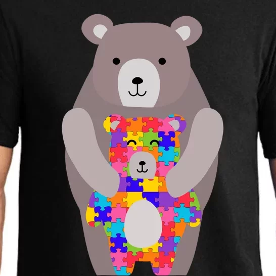 Autism Mama Bear Gift Cool Gift Cute Autistic Hoody Gift Pajama Set