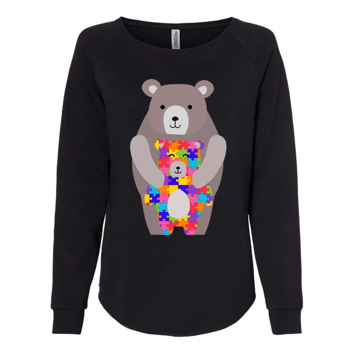 Autism Mama Bear Gift Cool Gift Cute Autistic Hoody Gift Womens California Wash Sweatshirt