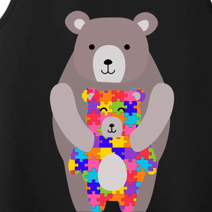 Autism Mama Bear Gift Cool Gift Cute Autistic Hoody Gift Performance Tank