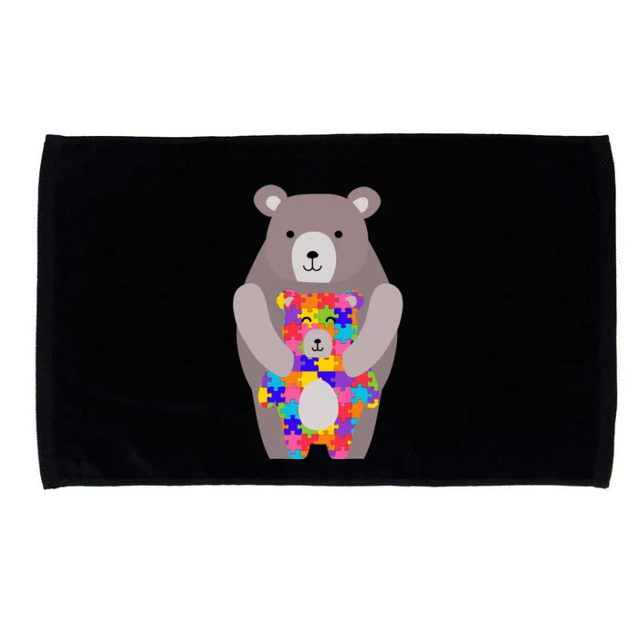 Autism Mama Bear Gift Cool Gift Cute Autistic Hoody Gift Microfiber Hand Towel