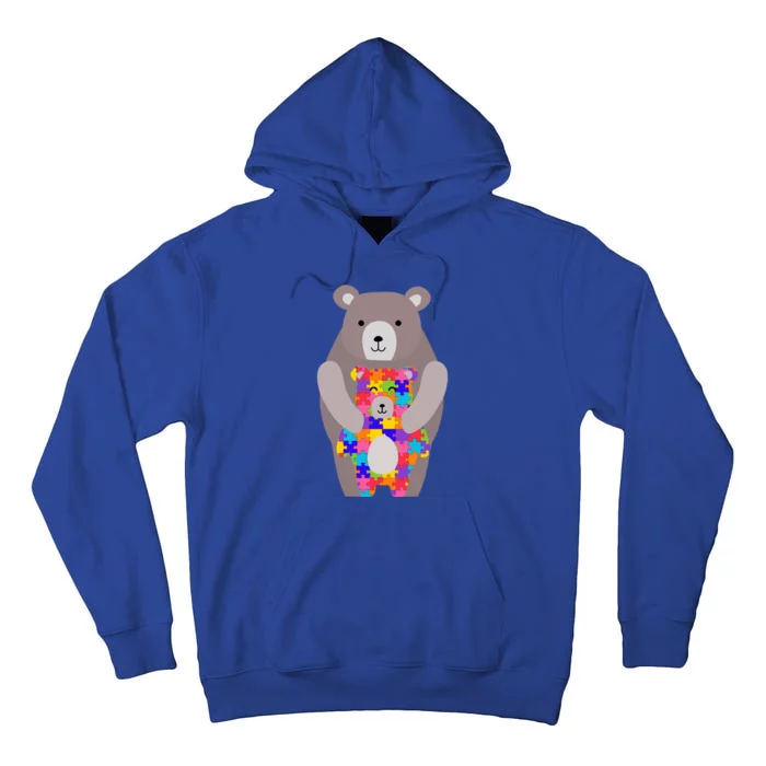 Autism Mama Bear Gift Cool Gift Cute Autistic Hoody Gift Tall Hoodie