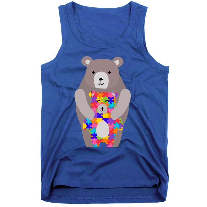 Autism Mama Bear Gift Cool Gift Cute Autistic Hoody Gift Tank Top