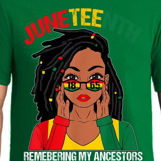 Afro Melanin Black Women Juneteenth Remember My Ancestors Pajama Set