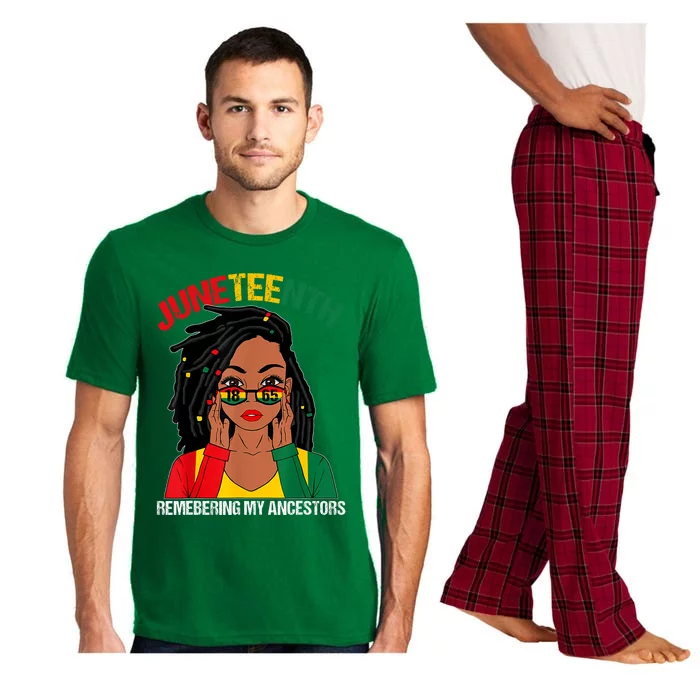 Afro Melanin Black Women Juneteenth Remember My Ancestors Pajama Set