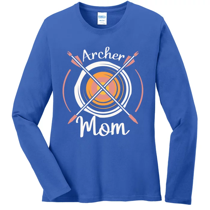 Archer Mom Bowmaster Archery Bow And Arrow Mothers Day Gift Ladies Long Sleeve Shirt