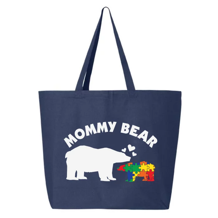 Autism Mommy Bear Autism Awareness 25L Jumbo Tote