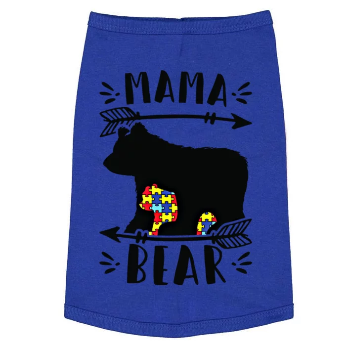 Autism Mama Bear Autism Mother Gift Doggie Tank