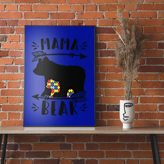 Autism Mama Bear Autism Mother Gift Poster