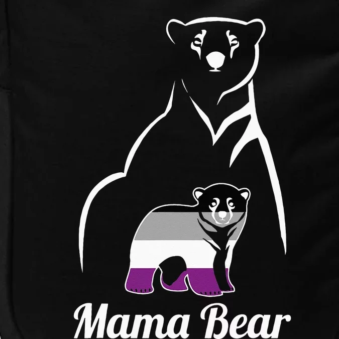 Asexual Mama Bear Asexual Pride LGBT Ace Pride Flag Mom Impact Tech Backpack