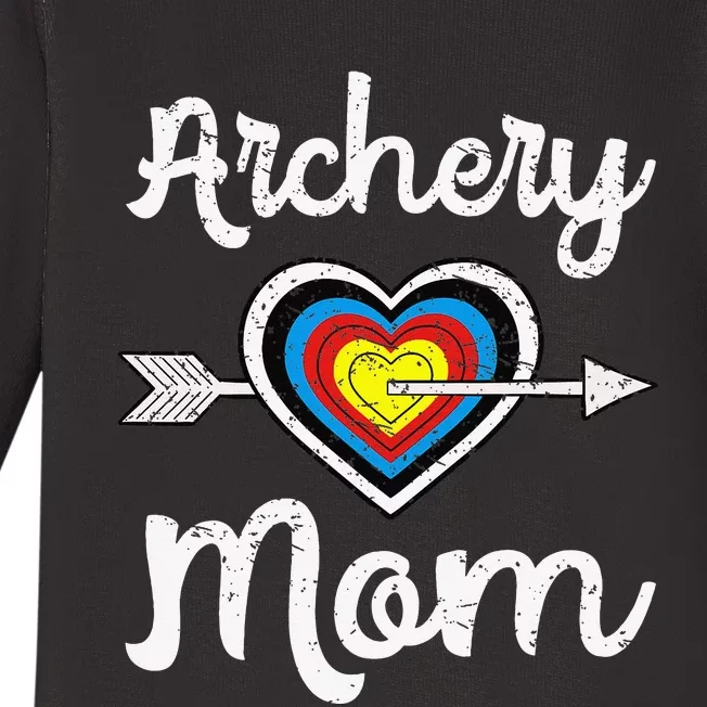 Archery Mom Bowwoman Archer Mother's Day Bowhunter Arrow Baby Long Sleeve Bodysuit