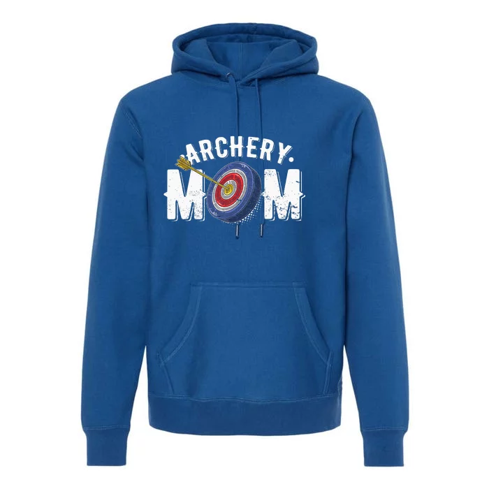 Archery Mom Bow Arrow Shooting Sports Hunter Premium Hoodie