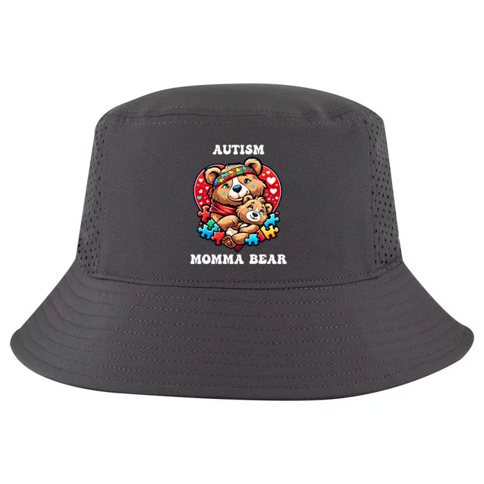 Autism Mama Bear Autism Awareness Mom Puzzle Gift Cool Comfort Performance Bucket Hat