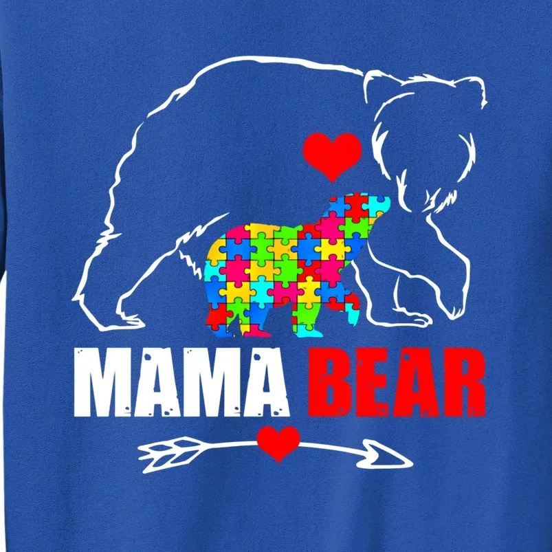 Autism Mama Bear Awareness Family Lover Meaningful Gift Tall Sweatshirt