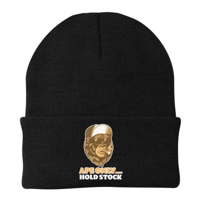 AMC Apes Only Hold The Stock Knit Cap Winter Beanie