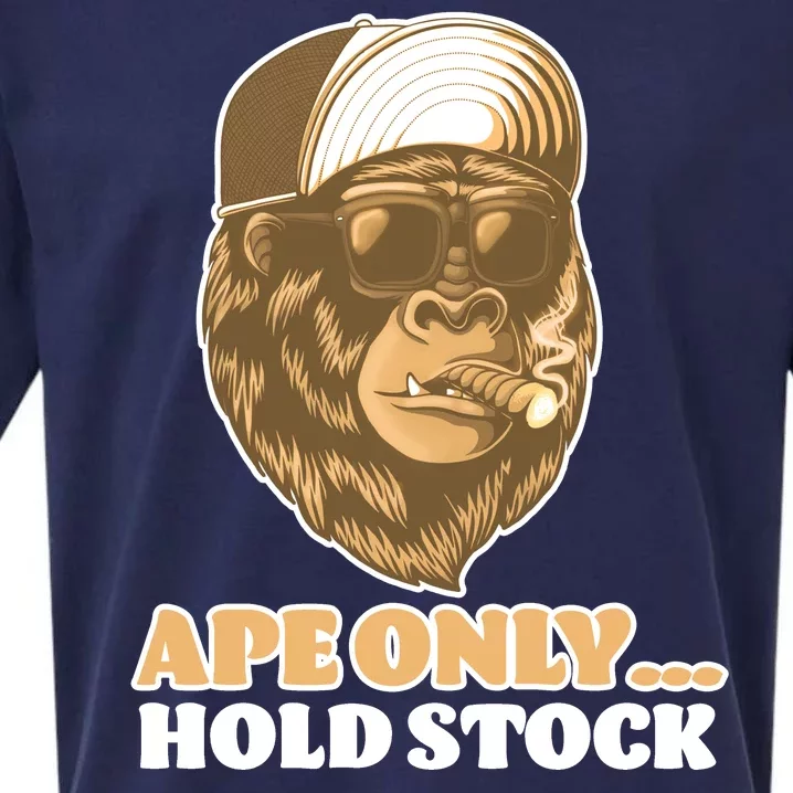 AMC Apes Only Hold The Stock Sueded Cloud Jersey T-Shirt