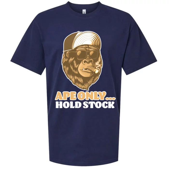 AMC Apes Only Hold The Stock Sueded Cloud Jersey T-Shirt