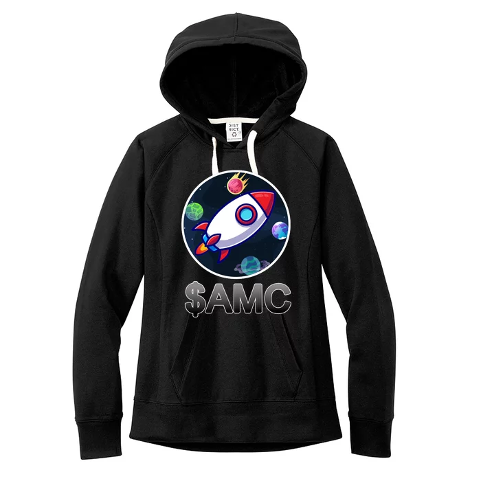 AMC Go To The Moon Rocket Ship Women's Fleece Hoodie