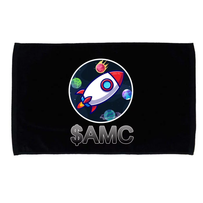 AMC Go To The Moon Rocket Ship Microfiber Hand Towel