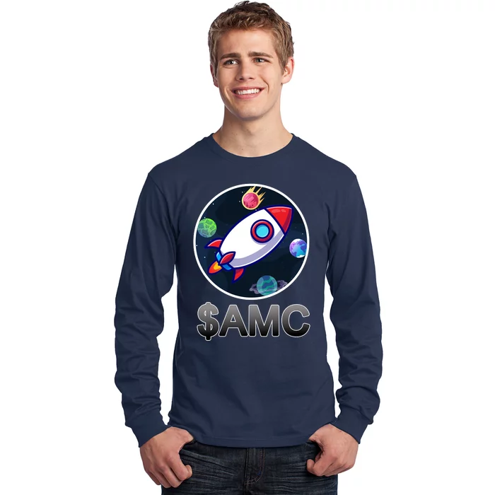 AMC Go To The Moon Rocket Ship Long Sleeve Shirt