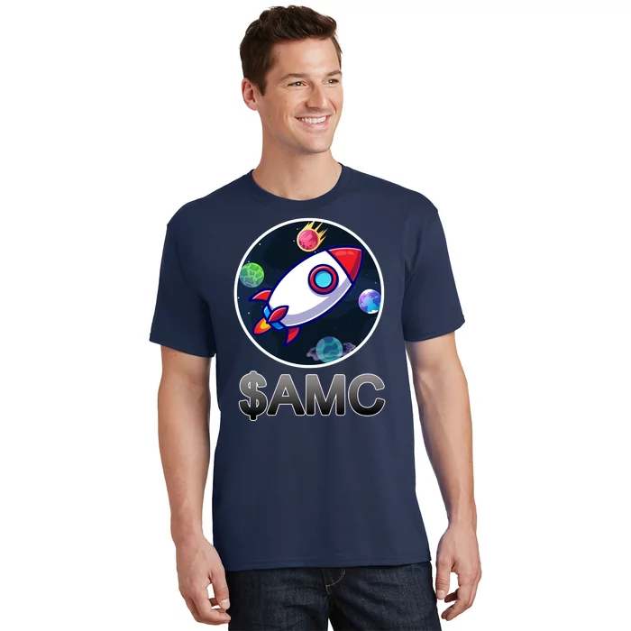 AMC Go To The Moon Rocket Ship T-Shirt