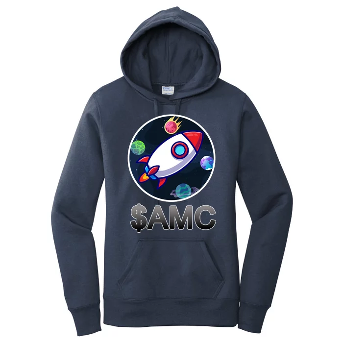 AMC Go To The Moon Rocket Ship Women's Pullover Hoodie